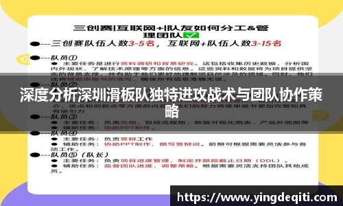 深度分析深圳滑板队独特进攻战术与团队协作策略